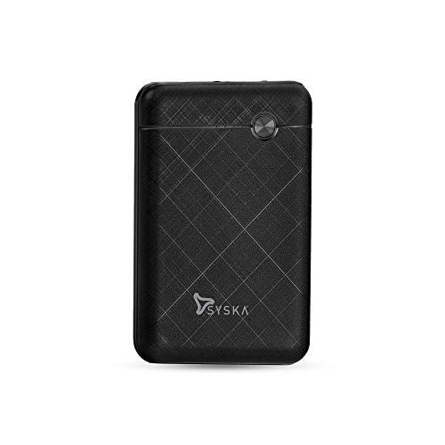 SYSKA P055OX 5000mAh Lithium Polymer Power Bank with Dual Output & Dual Input (Blue)