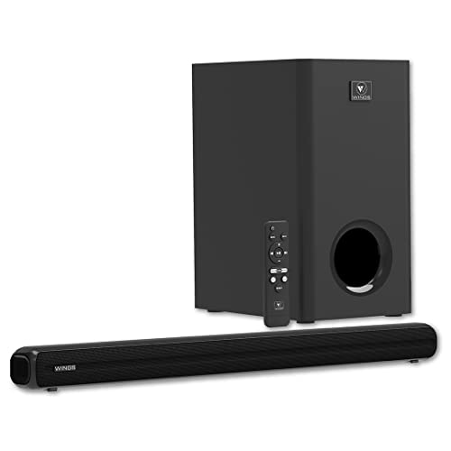 Wings Newly Launched Wings Centerstage 3000, 2.1 Channel Soundbar with 160W RMS, 5.0 Bluetooth, USB, Aux, HDMI Connection & Remote Control, Black, WL-