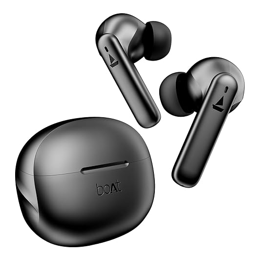 boAt Airdopes 170 TWS Earbuds with 50H Playtime, Quad Mics ENx? Tech, Low Latency Mode