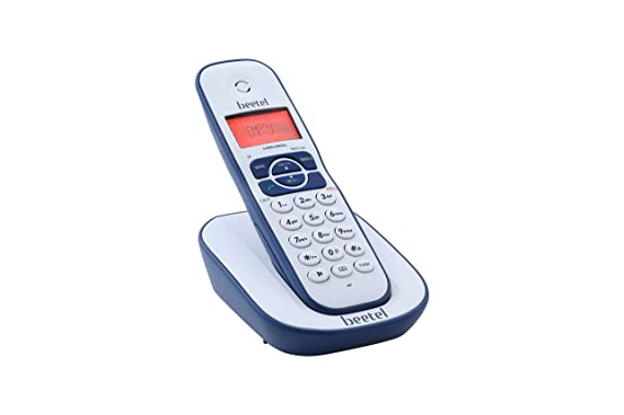 Beetel X73 Cordless 2.4Ghz Landline Phone with Caller ID Display, 2-Way Speaker Phone with Volume Controls, Auto Answer, Alarm Function, Stylish Desig
