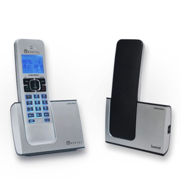 Beetel Newly Launched X75 2.4Ghz Cordless Landline,Dual Mode DTMF/FSK,1 Line 7 Segment LCD Display & Blue LED Backlit,Illuminated Keypad,2 Way Speaker