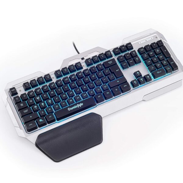 Cosmic Byte CB-GK-06 Galactic Wired Gaming Keyboard with Aluminium Body, 7 Color RGB Backlit with Effects, Anti-Ghosting