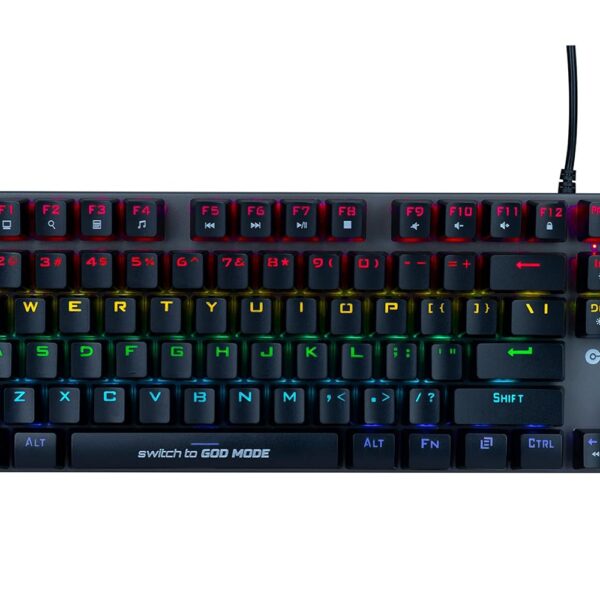 Cosmic Byte CB-GK-26 Pandora TKL Mechanical Keyboard Upgraded with Swappable Outemu Red Switches & Rainbow LED