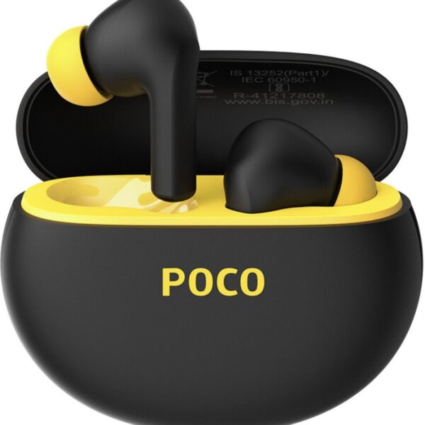 POCO Pods with 30 Hour Playback, 12mm Drivers, 60ms Latency, Fast Charging & ENC Bluetooth Gaming