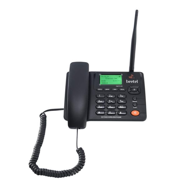 Beetel F3 4G Fixed Landline Wireless Phone with Hotspot, LED Backlight, 2 Way Digital Speaker, Supports 4G Volte, 4G LTE, 3G, 2G (F3)(Black)