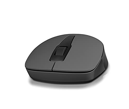 HP 150 Wireless Mouse with Ergonomic and ambidextrous Design, 1600 DPI Optical Tracking, 2.4 GHz Wireless connectivity, Dual-Function Scroll Wheel and 12 Month Long Battery Life. 3-Years Warranty