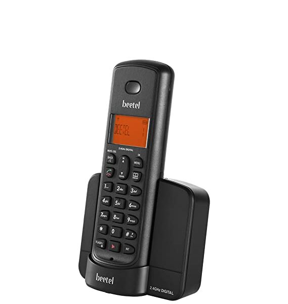 Beetel X90 Cordless 2.4Ghz Landline Phone with Caller ID Display, Stores 50 Contacts, Upto 8Hrs of Talk time, Solid Build Quality, Alarm Function, Aut