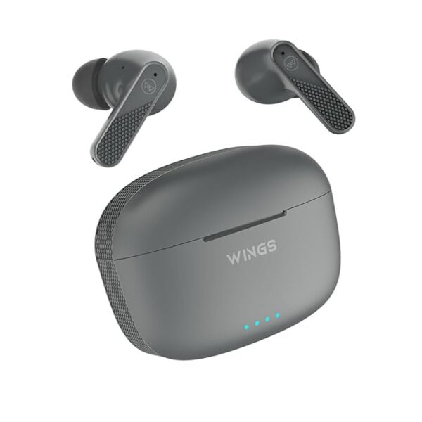 Wings Flobuds 400 Made in India High Fidelity lifestyle earbuds, Wireless Bluetooth 5.3, 50 Hrs Playtime with 10 hours
