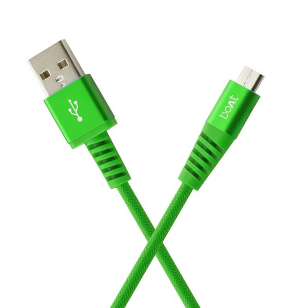 boAt Rugged V3 Braided Micro USB Cable (Ivy Green) Total