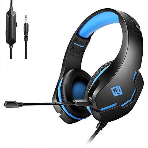 Cosmic Byte Stardust Headset with Flexible Mic for PS4, Xbox One, Laptop, PC, iPhone and Android Phones (Black/Blue)
