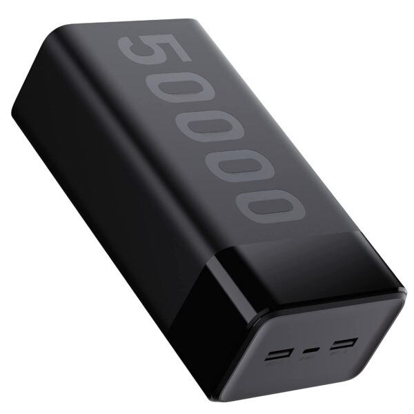 Ambrane 50000mAh Power Bank, 20W Fast Charging, Metallic Body, Triple Output, Type C PD (Input & Output), Li-Polymer, Multi-Layer Protection for iPhon Total