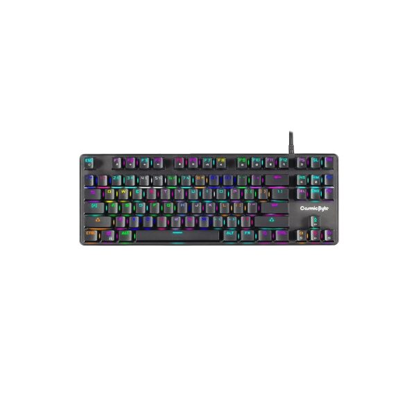 Cosmic Byte CB-GK-16 Firefly Per-Key RGB TKL Mechanical Keyboard with Swappable Outemu Blue Switch, Macros, Software