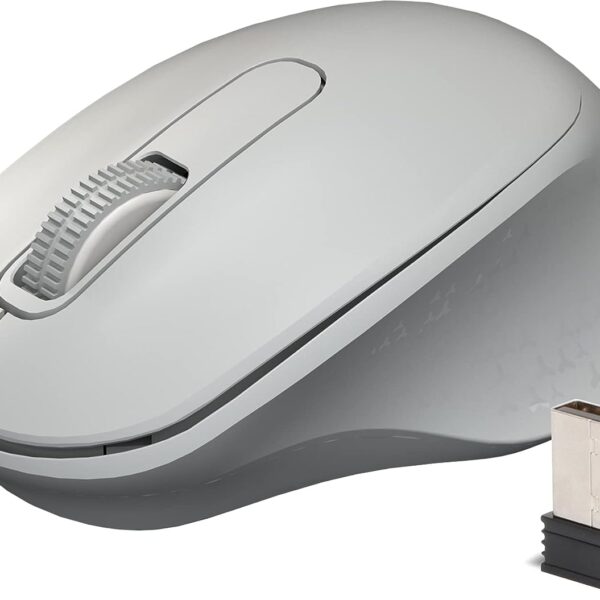 Zebronics Zeb-AKO Wireless Mouse, 2.4GHz with USB Nano Receiver, High Precision Optical Tracking, 3 Buttons, Silent Clicks, Plug & Play, for PC/Mac/Laptop
