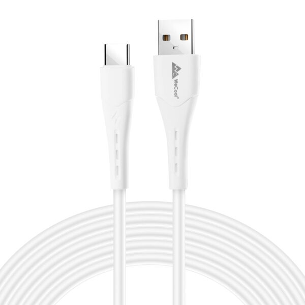 Wecool Unbreakable Soft 5A Type C Cable Supports Fast Charging, Quick Charging, Dash Charging and Warp Charging, 1 Mtr Charging Cable, Compatible with