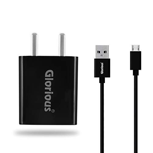 Glorious 12W Charger GE052400U04 Wall Charger 2.4A (Fast Charger) with Cable - 1Meter