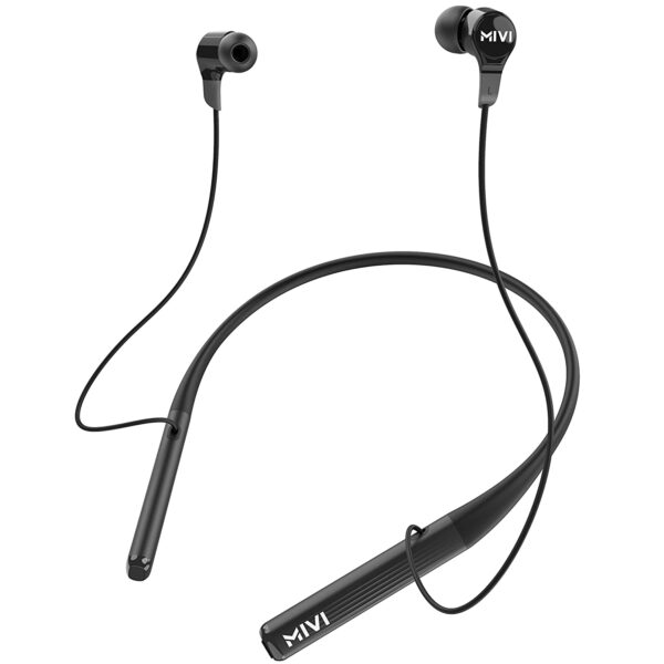 Mivi Collar 2B Bluetooth Wireless in Ear Earphones, 24 Hours Playtime, IPX7 Water Proof, Booming Bass, Magnetic Buds, Bluetooth 5.0 with mic (Green) Total