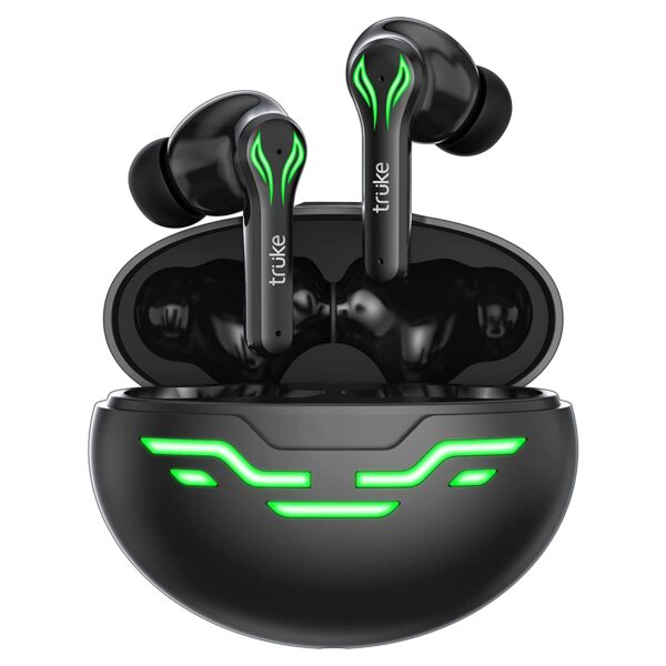 truke BTG 2 Bluetooth Truly Wireless in Ear Earbuds with Mic (Black) Total