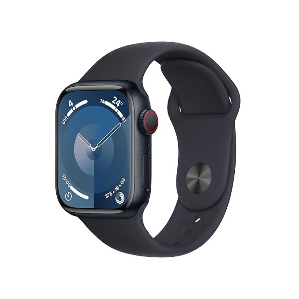 Apple Watch Series 9 [GPS + Cellular 45mm] Smartwatch with Midnight Aluminum Case with Midnight