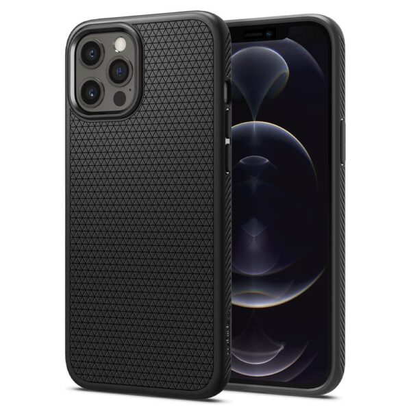 Spigen - Liquid Air (Matte Black) for iPhone 12 Pro max