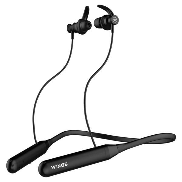 Wings Phantom 110 in Ear Neckband with ENC Mic,Dual Pairing, 20 hrs Playtime, Bluetooth 5.3,Dedicated Bass Boost Mode and Gaming Mode with 50ms Ultra