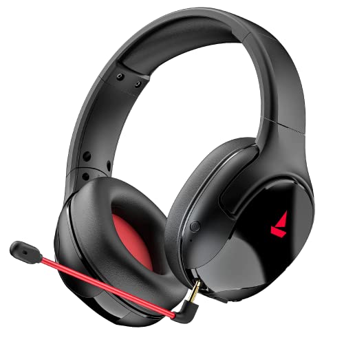 boAt Immortal Im 1300 Gaming Bluetooth Wireless Over Ear Headphones With Mic With 2.4Ghz Ultra Low Latency Mode Upto 35Ms, Bluetooth Mode 3D Spatial Audio, Bt V5.1, Dual Mics, Dongle Slot