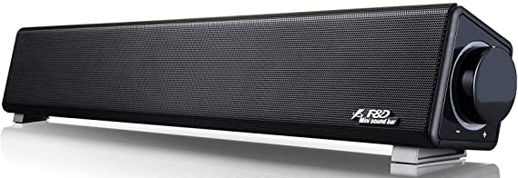 F&D E200 3W 2.0 Channel Wired Soundbar - Black
