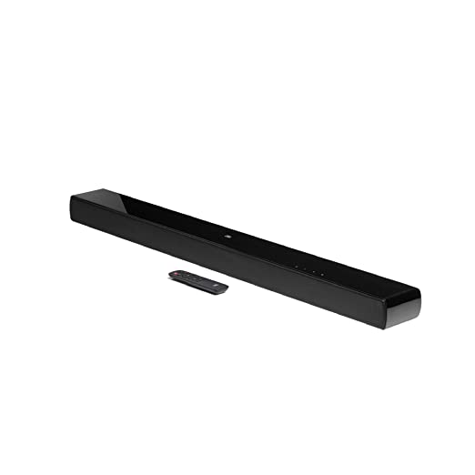 JBL Cinema SB120, Dolby Digital Soundbar with Built-in Subwoofer for Deep Bass, 2.0 Channel Home Theatre with Remote, HDMI ARC, Bluetooth & Optical Co