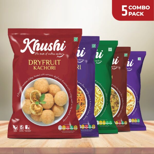 Pack of 5 Khushi Snacks